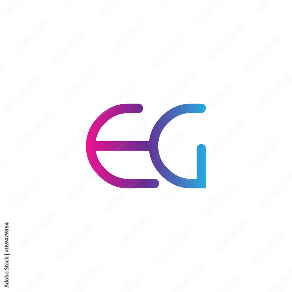 initial letter rounded logo modern, colorful gradient initial letter rounded logo modern, colorful gradient