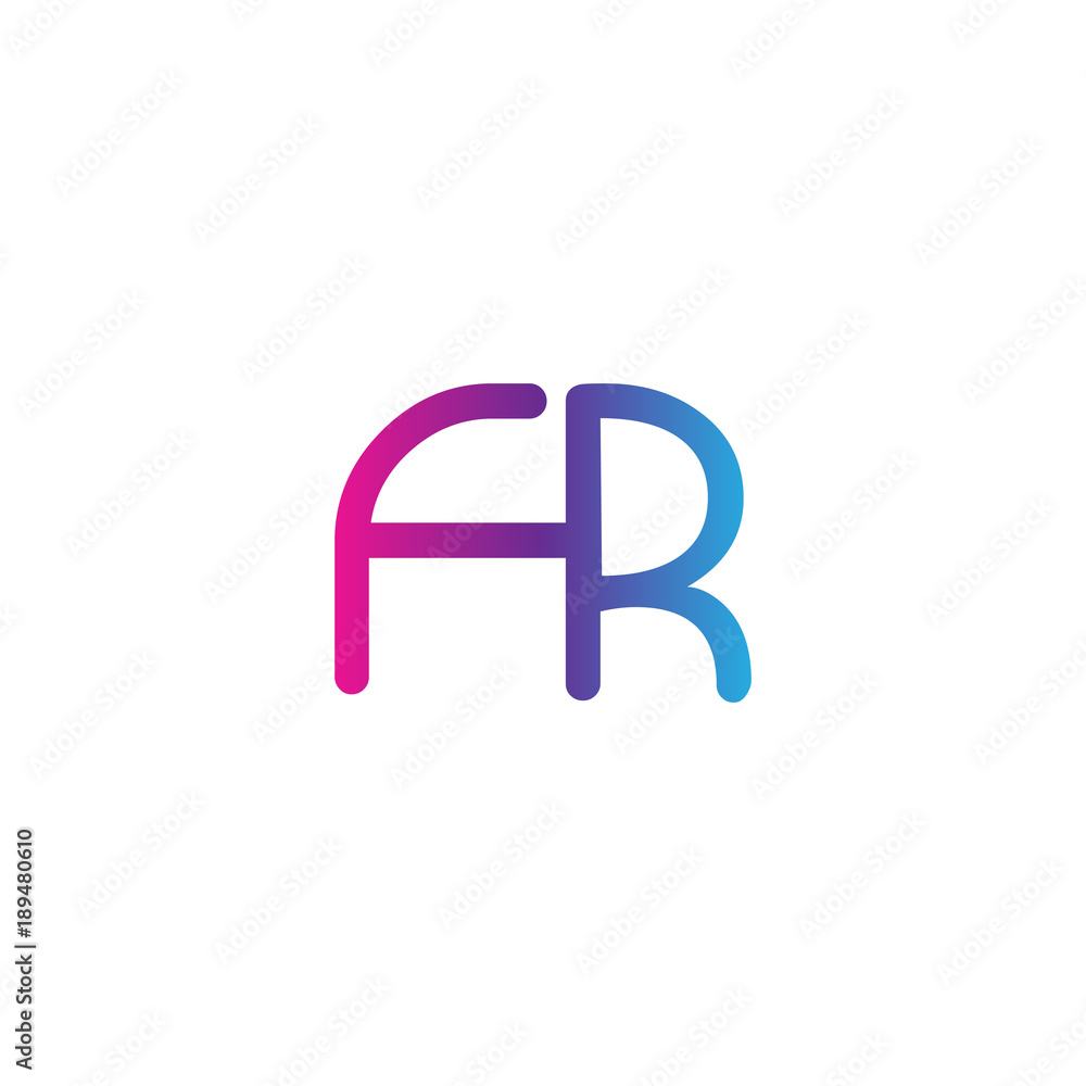 initial letter rounded logo modern, colorful gradient initial letter rounded logo modern, colorful gradient