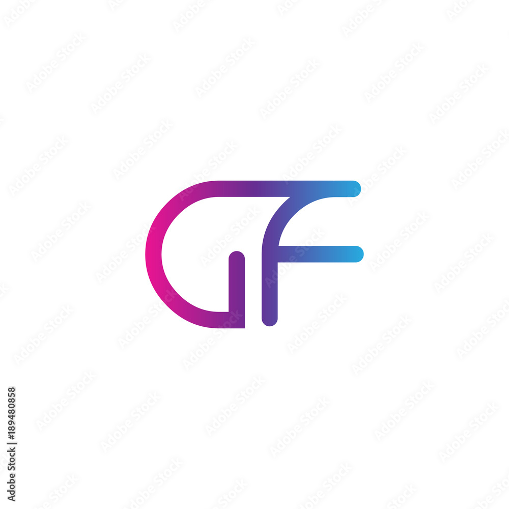 initial letter rounded logo modern, colorful gradient initial letter rounded logo modern, colorful gradient