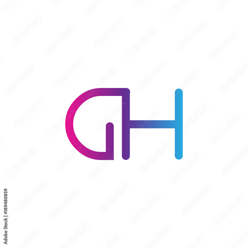 initial letter rounded logo modern, colorful gradient initial letter rounded logo modern, colorful gradient