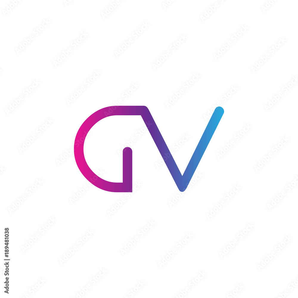initial letter rounded logo modern, colorful gradient initial letter rounded logo modern, colorful gradient