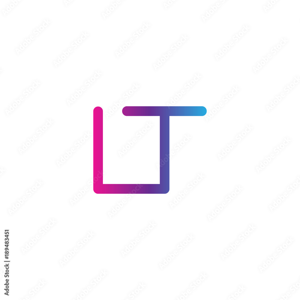 initial letter rounded logo modern, colorful gradient initial letter rounded logo modern, colorful gradient