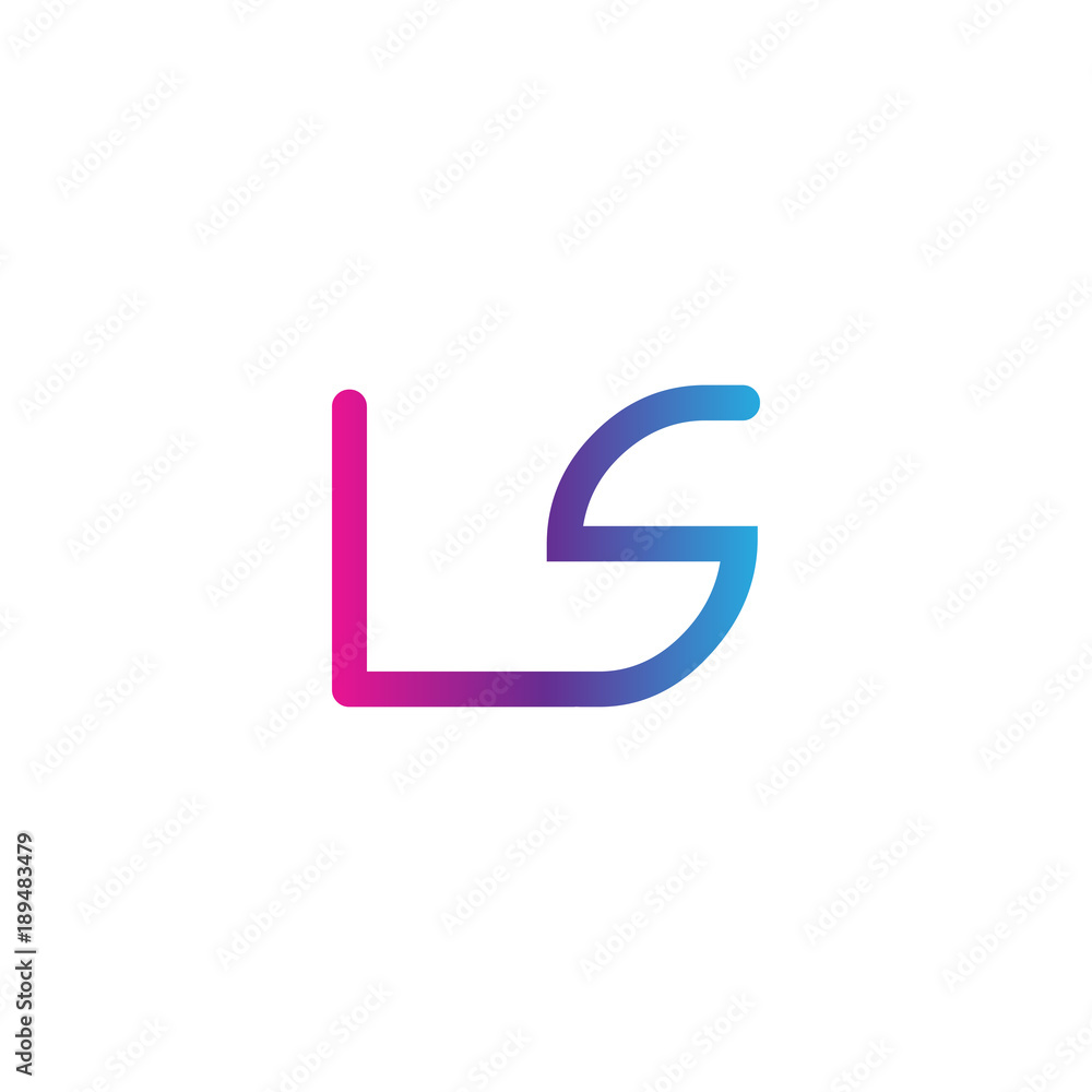 initial letter rounded logo modern, colorful gradient initial letter rounded logo modern, colorful gradient