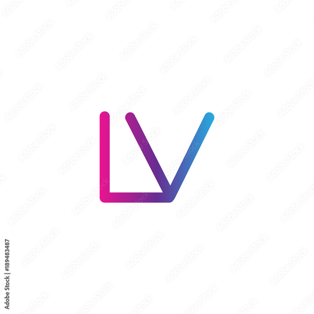 initial letter rounded logo modern, colorful gradient initial letter rounded logo modern, colorful gradient
