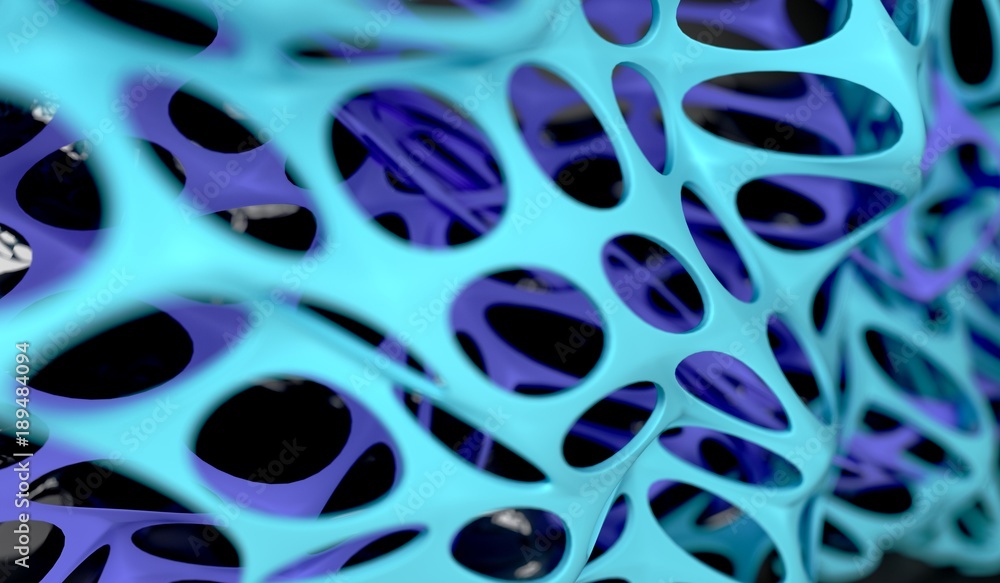 3D Rendering Of Abstract Net With Holes Background 3D Rendering Of Abstract Net With Holes Background