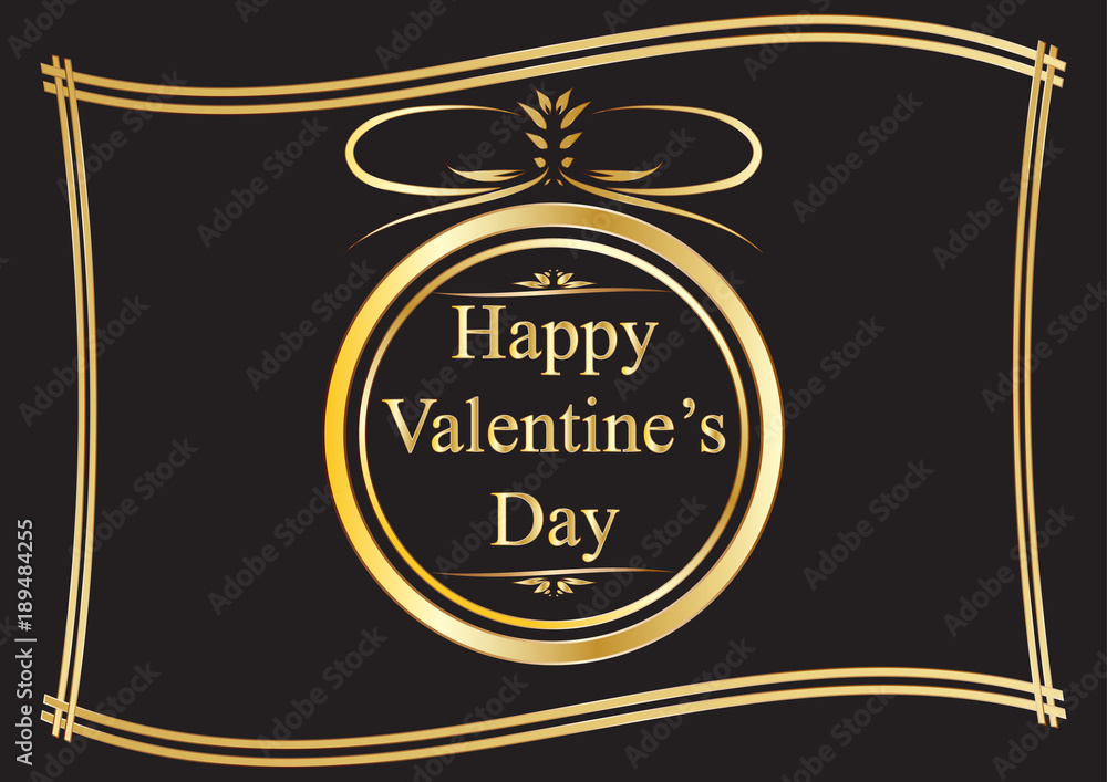 Valentine's day greeting card or logo template with lettering composition. Valentine's day greeting card or logo template with lettering composition.