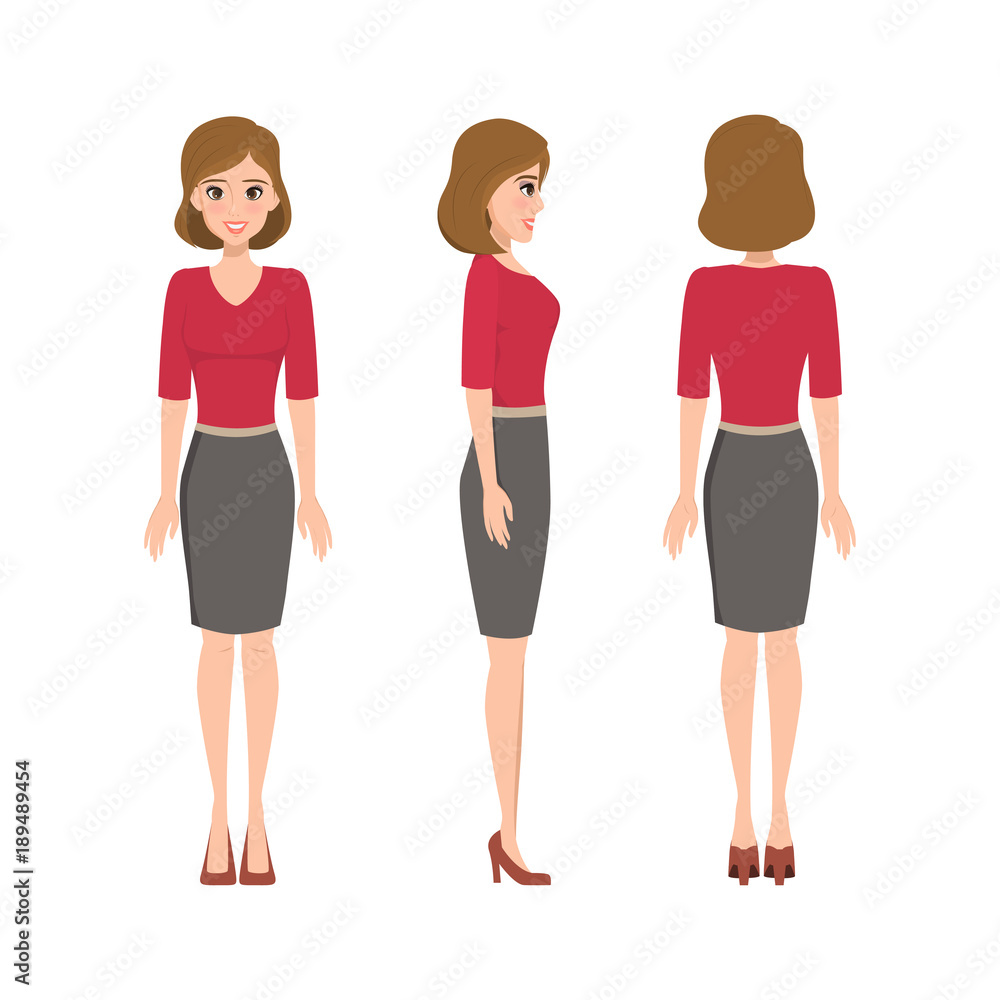 woman character in business people working concept. avatar of people. woman character in business people working concept. avatar of people.
