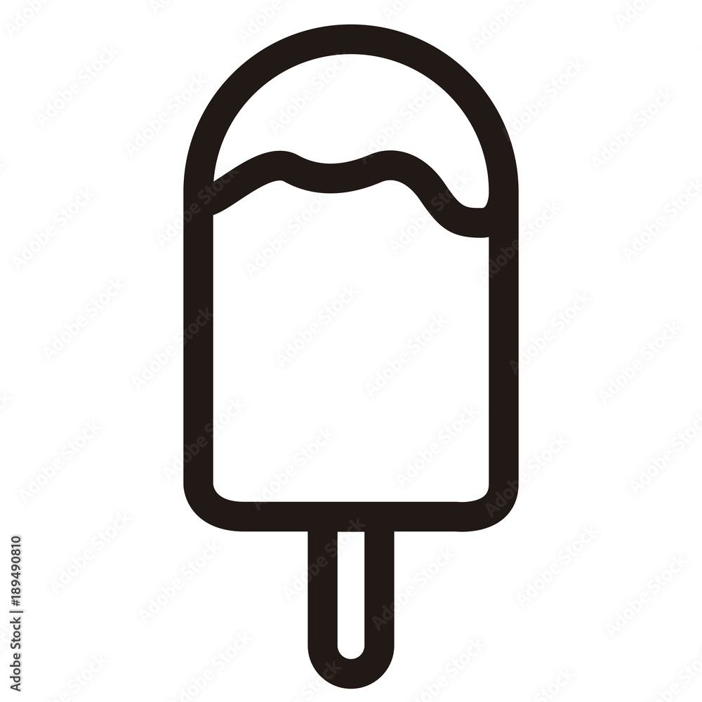 Isolated popsicle icon Isolated popsicle icon