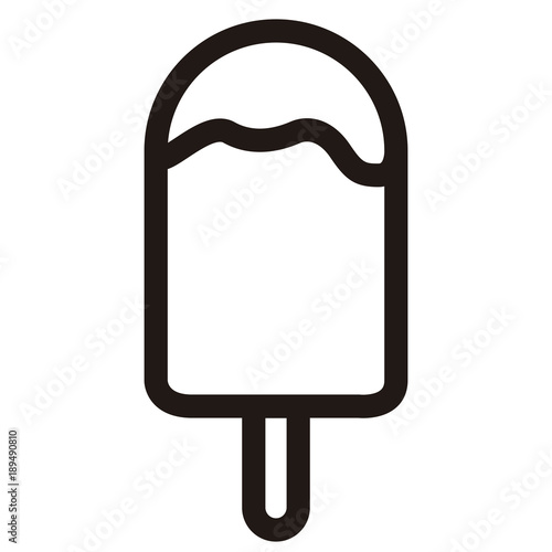 Isolated popsicle icon