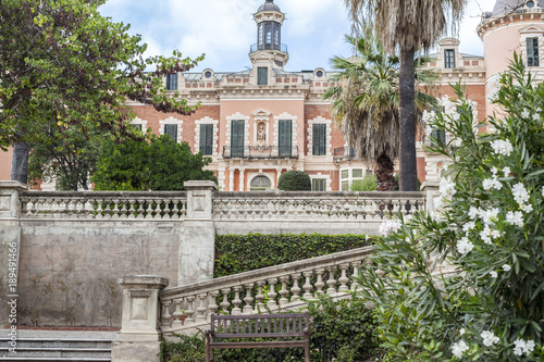 Gardens of Palace,Palau de les Heures.Barcelona.