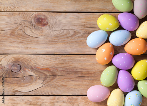 Easter Background with Easter Eggs