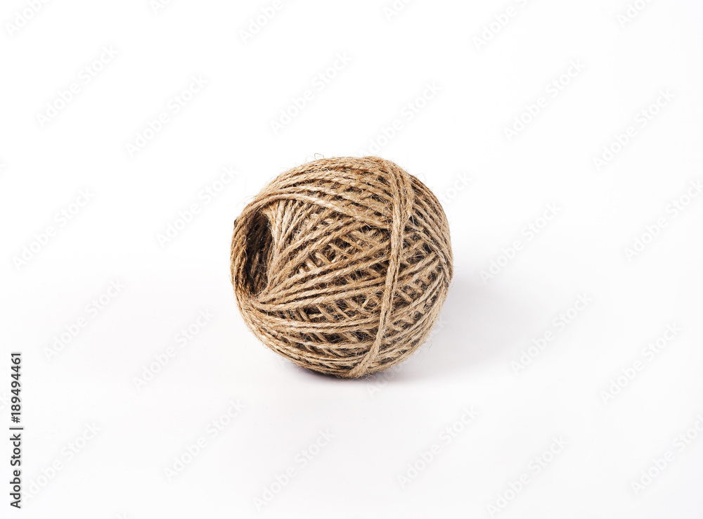 tangle of wool rope for knitting isolates tangle of wool rope for knitting isolates
