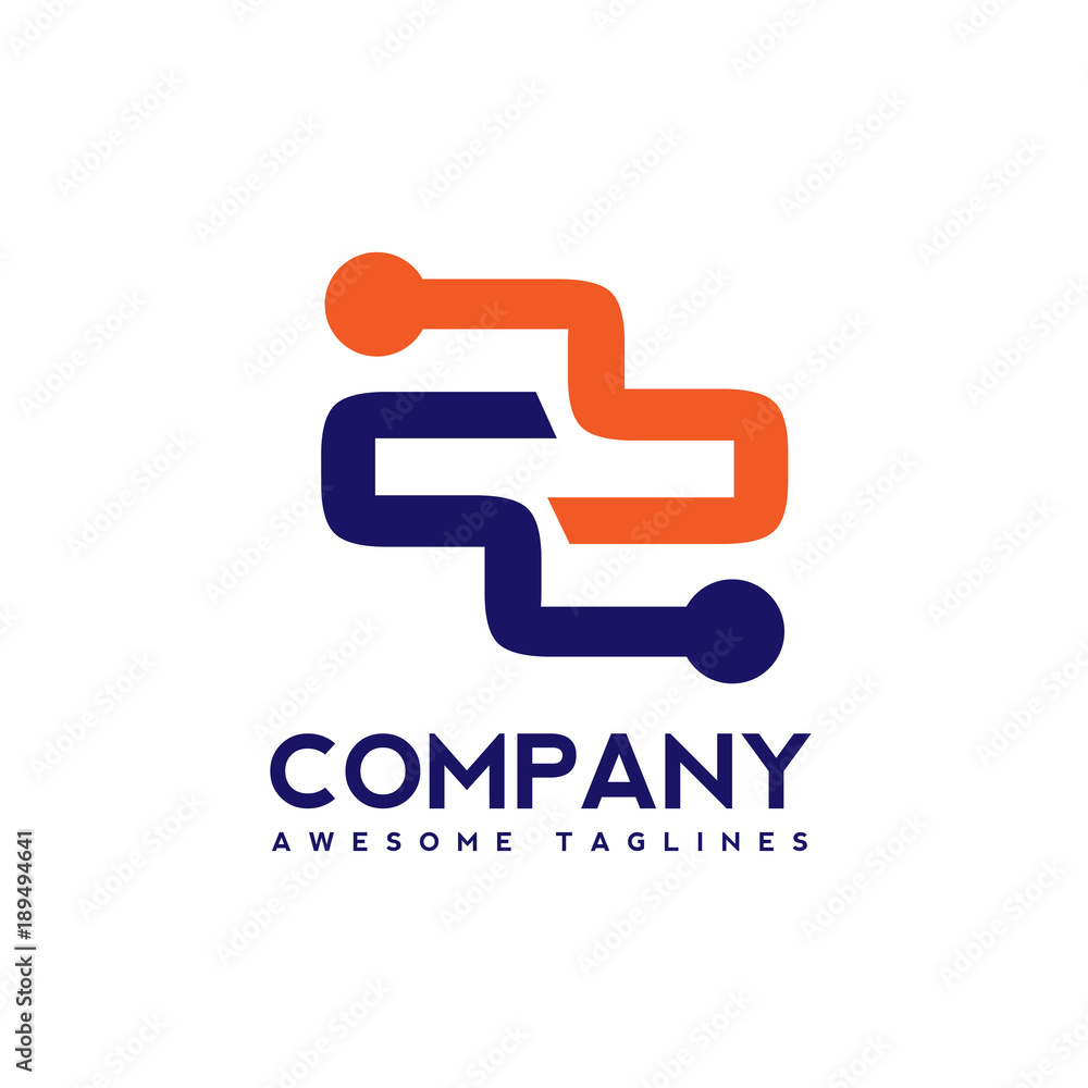 Digital electronics logo design, Creative electronic circuits logo vector, IT technology logo concept Digital electronics logo design, Creative electronic circuits logo vector, IT technology logo concept