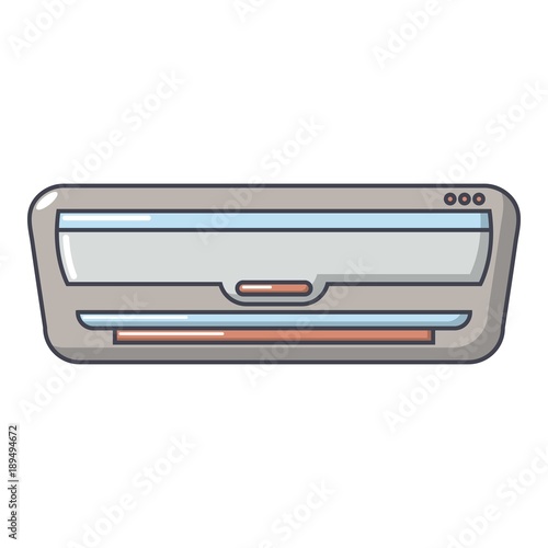 Split system icon, cartoon style.