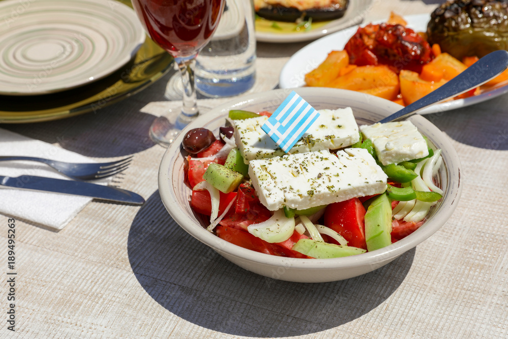 Village greek salad. Village greek salad.
