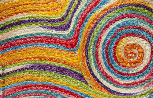 Colorful weave pattern or background