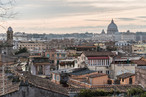 Cityscape of Rome and Basilica of Saint Peter in the Vatican © a_medvedkov