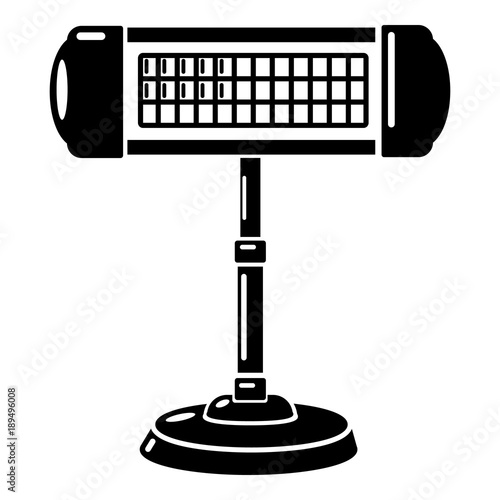 Ufo heater icon, simple style.