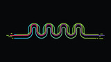 neon sound wave equalizer vector background