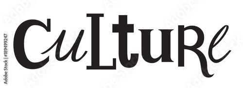 CULTURE custom letters icon