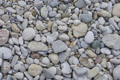 Sea pebbles and stones for texture and background