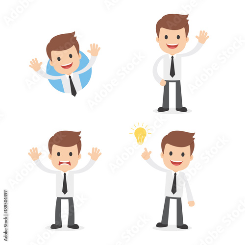 Funny Cartoon Businessman