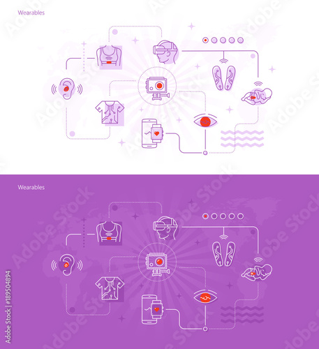 Connected smart wearable devices