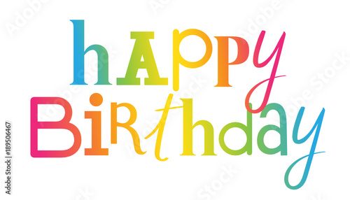 "HAPPY BIRTHDAY" Hand Lettering Card