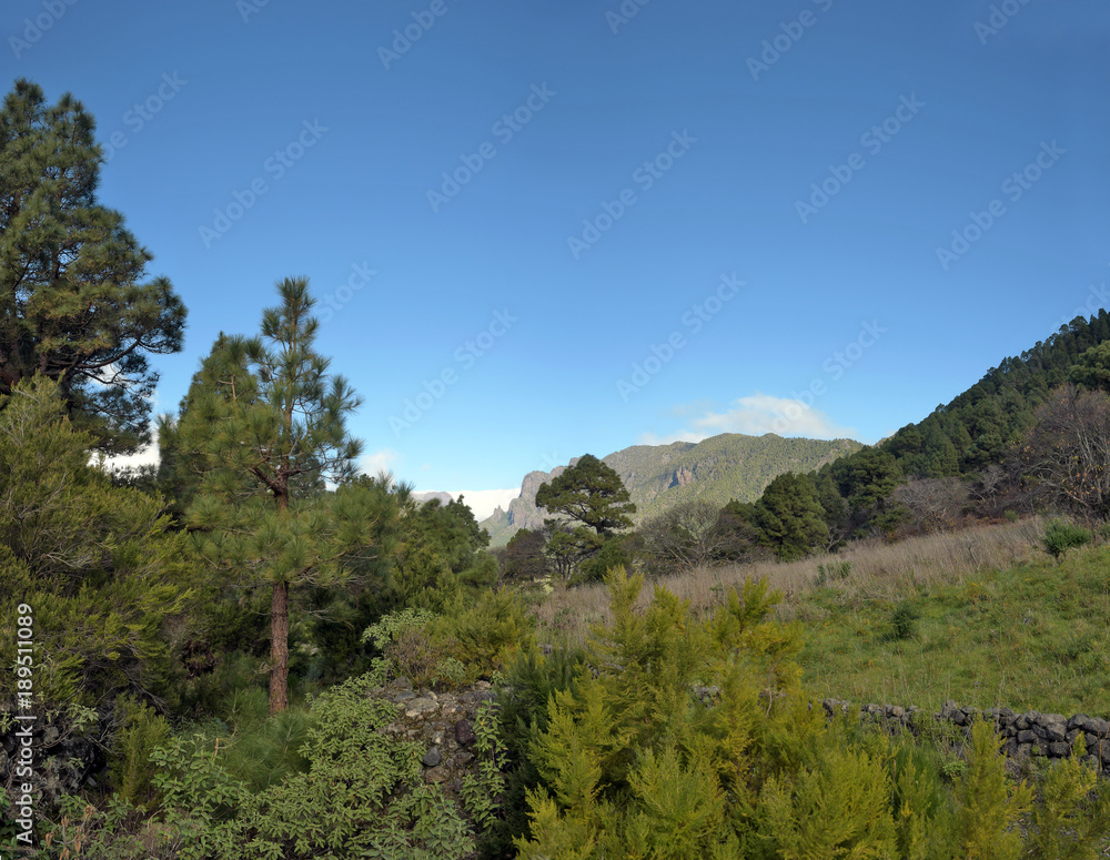 Obraz premium nationalpark caldera de taburiente