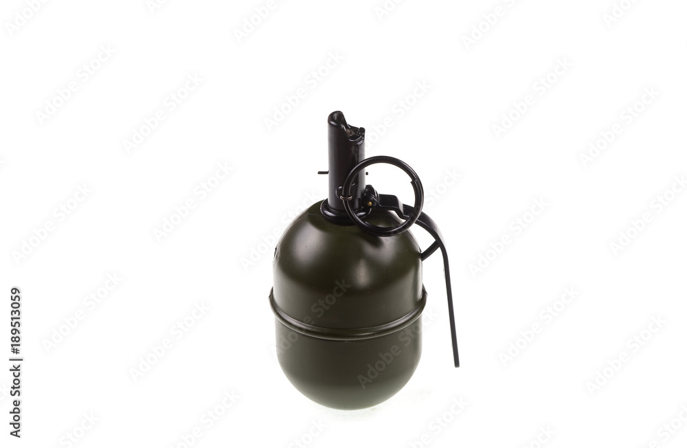 combat grenade, white background combat grenade, white background