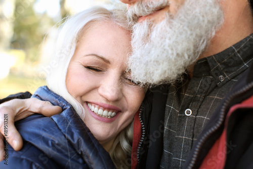 Happy mature couple outdoors