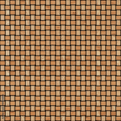 Wooden weave texture background. Abstract decorative wooden textured basket weaving background. Seamless pattern.