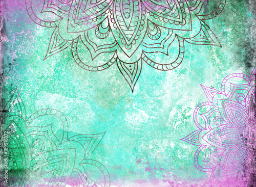 Canvas Print Mandala Background