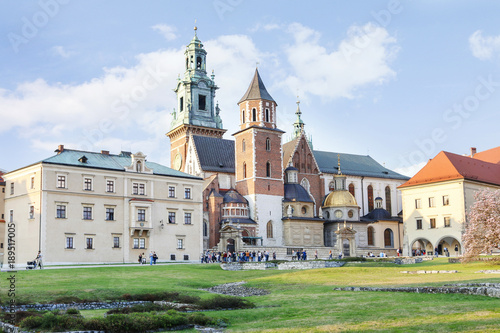 KRAKOW, POLAND - APRIL 02, 2017: The Wawel Royal Castle