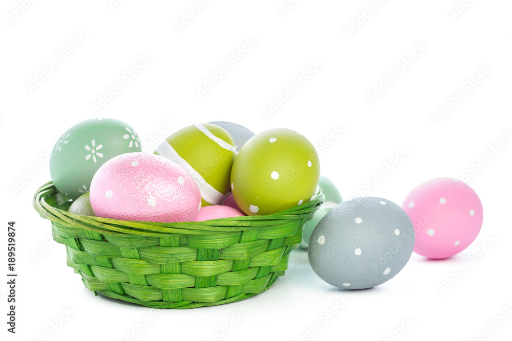 easter eggs isolated on white easter eggs isolated on white