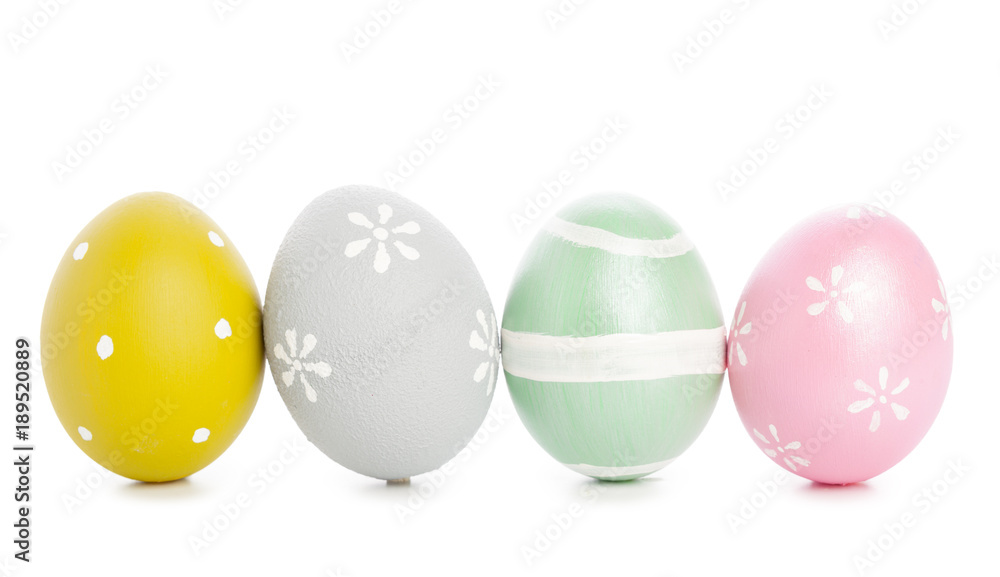 easter background. isolated on white