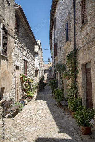 Historic town of Lugnano in Teverina  Umbria  Italy 