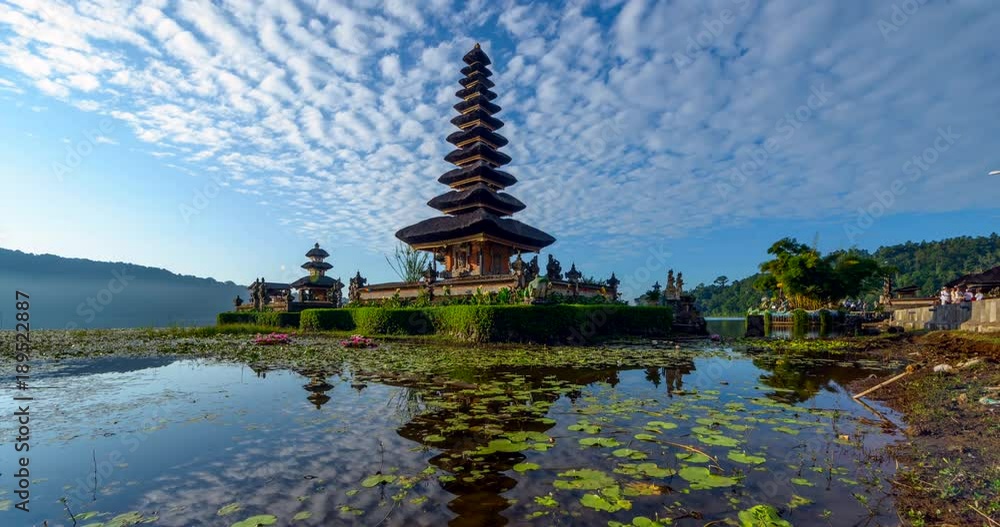 4K Timelapse Movie Sunrise of Pura Ulun Danu Bratan Temple, Bali, Indonesia 4K Timelapse Movie Sunrise of Pura Ulun Danu Bratan Temple, Bali, Indonesia