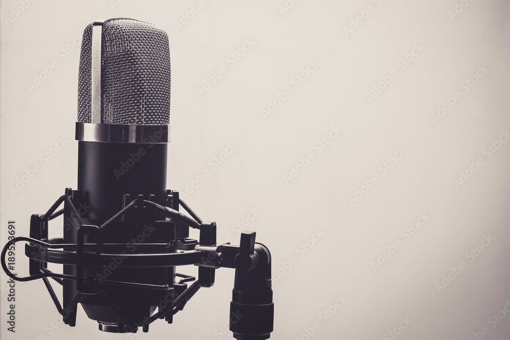 Mikrofon Studio, Ton, Aufnahme, Musik, Gesang Stock Photo | Adobe Stock
