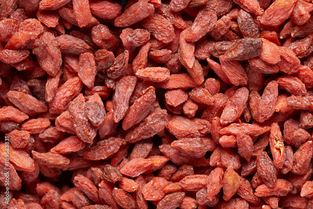 Texture of goji berries close-up, background Texture of goji berries close-up, background