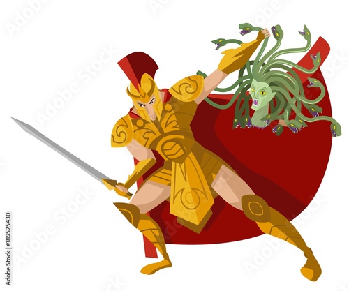 perseus greek mythology hero with medusa head