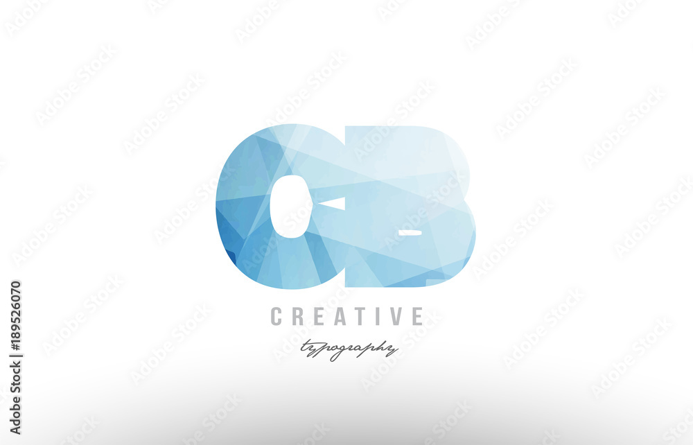 cb c b blue polygonal alphabet letter logo icon combination cb c b blue polygonal alphabet letter logo icon combination