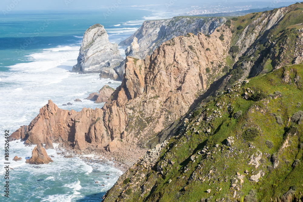 Cabo da roca, the western point of Europe, Portugal.