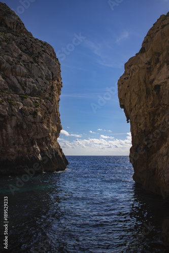 Beneath the cliffs