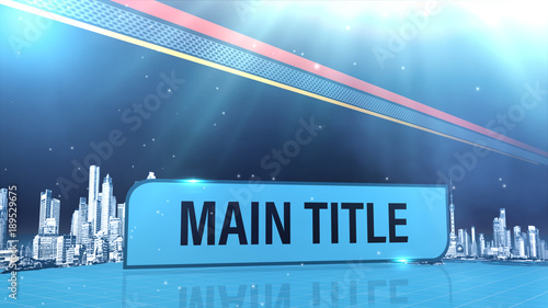 Blue City Skyline Title