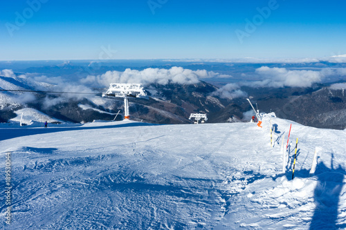 Ski resort in Low Tatra Mountains, Slovakia © adellyne