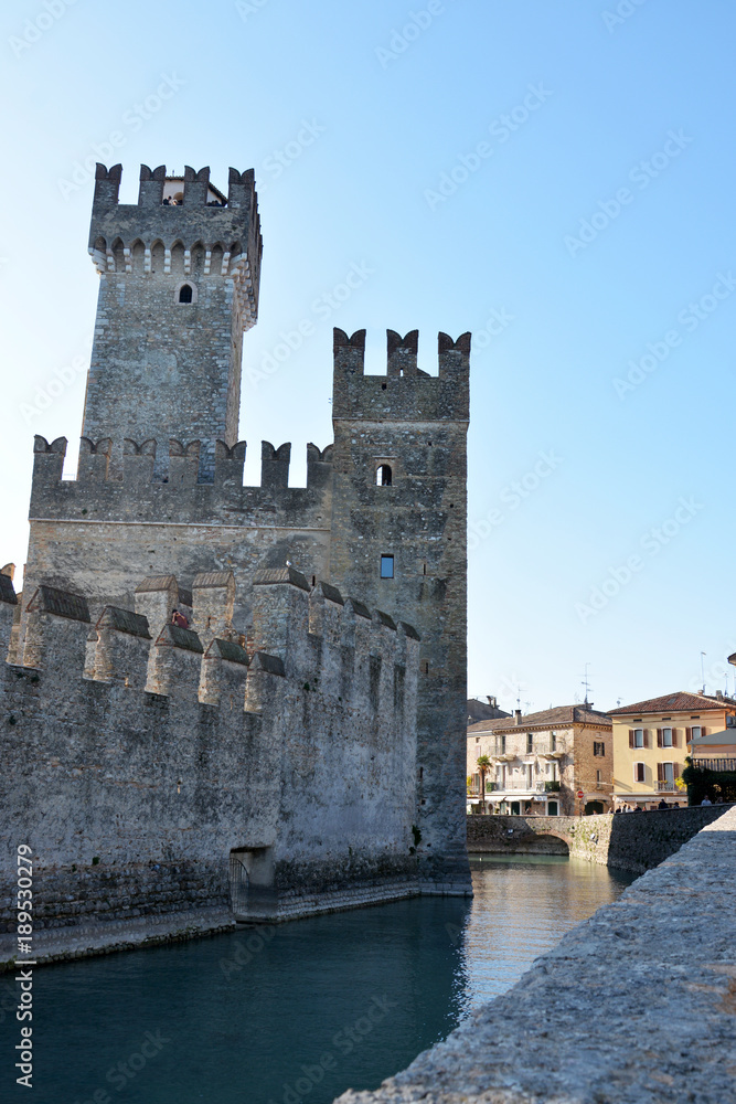 A medieval castle in Sirmione.