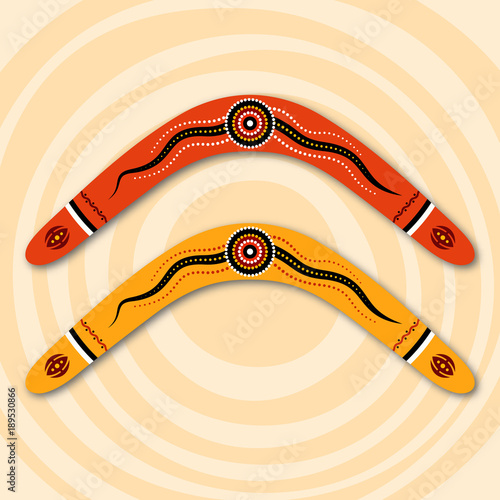 Boomerangs vector illustration.