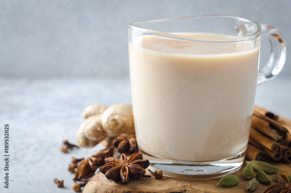 Masala chai with spices Masala chai with spices