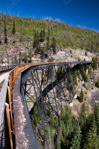 Train trestle on the Kettle Valley Railway near Kelowna, Canada Fototapeta
